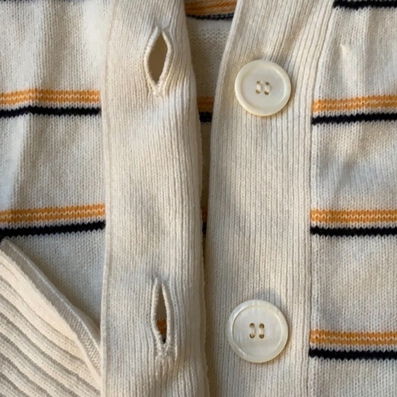 Nwt Equipment Elder Striped Cashmere Cardigan Sweater - Picture 4 of 7